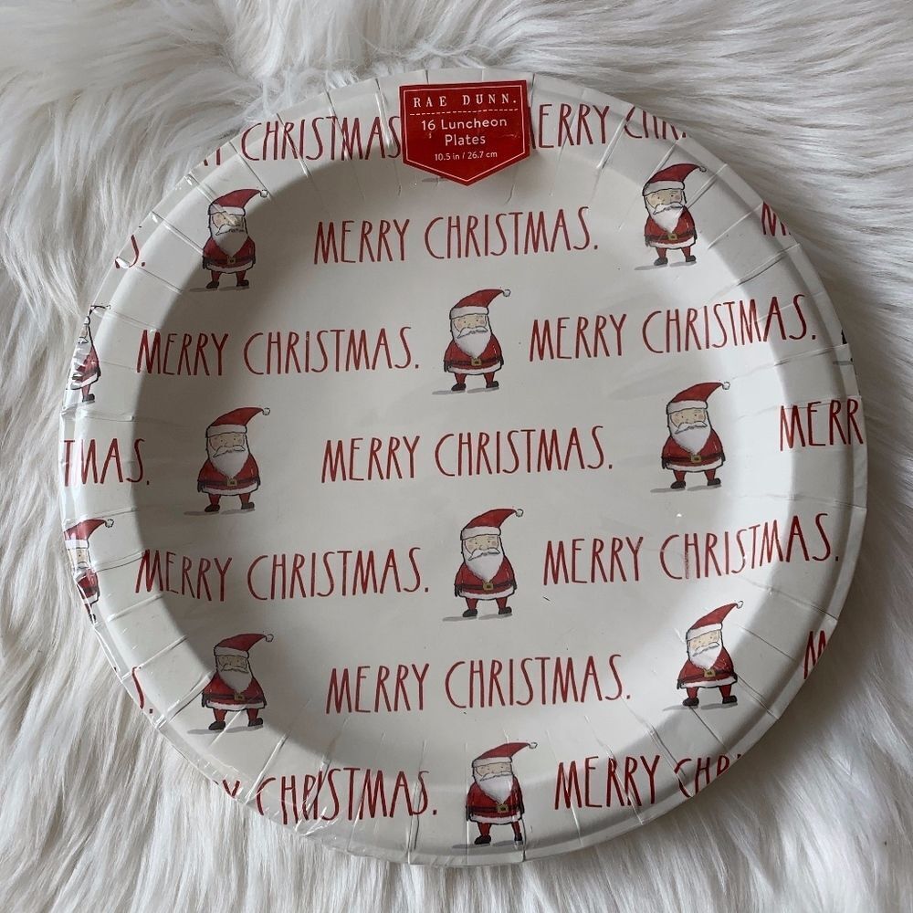 Rae Dunn‎ Merry Christmas Paper Plates Pack…